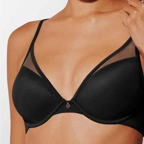 ThirdLove 24/7 Classic Uplift Plunge Bra Black 32B½ - Picture 3 of 14